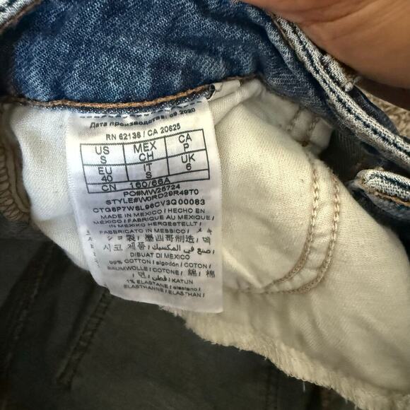 Guess Distress Denim Front Slit Midi Y2K Preppy Women Skirt CottonSmall - Picture 6 of 6